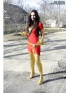 X-men Dark Phoenix Jean Grey Cosplay Costume Red Superhero Zentai Catsuit Skinsuit Second-skin Costume X-men Dark Phoenix Jean Grey Cosplay Costume Red Superhero Zentai Catsuit Skinsuit Second-skin Costume