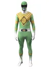 Power Ranger Costumes Halloween Green Ranger Zentai Catsuit Skinsuit Second Skin Superhero Costume