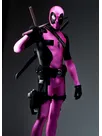 Pink Deadpool Cosplay Costume Halloween Catsuit Skinsuit Second Skin Full Body Zentai Suit