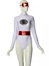 Red and White Lycra Spandex Zentai Catsuit Skinsuit Second-skin Clothing Mrs Incredible-the Incredibles 2 Elastigirl Helen Parr Superhero Costume Halloween Party Catsuits