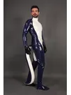 Male Latex Inflatable Tail Cosplay Costume Catsuit Second-skin Clothing