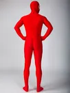 Halloween Red Zentai Skin Suit Lycra Spandex Catsuit Skinsuit with Face Opened