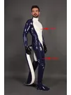 Male Latex Inflatable Tail Cosplay Costume Catsuit Second-skin Clothing