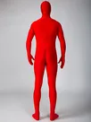 Halloween Red Zentai Skin Suit Lycra Spandex Catsuit Skinsuit with Face Opened