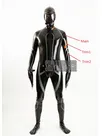 Second Skin Long-sleeved Mitten Codpiece Latex Catsuit