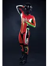 Men Locomotive Suit Latex Catsuit Second-skin Clothing