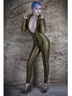 Bust Leakage Slim Latex Catsuit Second-skin Clothing