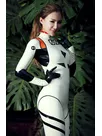 Women Eva Cosplay Latex Catsuit Second-skin Clothing