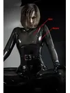 Second Skin Fullbody High Collar Waist Belt Latex Catsuit Second Skin Fullbody High Collar Waist Belt Latex Catsuit