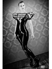 Women Strap Goddess Latex Catsuit Second-skin Clothing