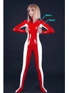 Women Latex Art Lovely Catsuit Second-skin Clothing