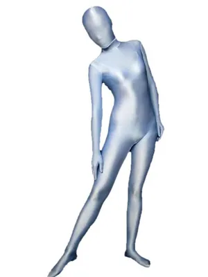 Supply Unicolor Fullbody Silver Lycra Spandex Morph Unitard Second Skin Zentai Unitard Second Skin Suit