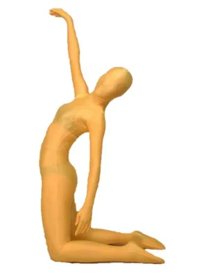 Supply Yellow Lycra Spandex Morph Unitard Second Skin Zentai Unitard Second Skin Suit