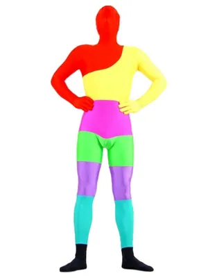 Colorful Lycra Spandex Skinsuit Second Skin Superhero Zentai Catsuit