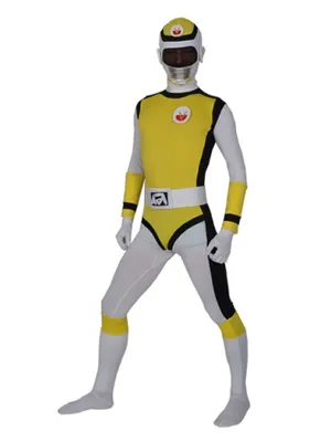 Yellow Lycra Spandex Skinsuit Men's Costume Superhero Zentai Catsuit Second Skin Clothing
