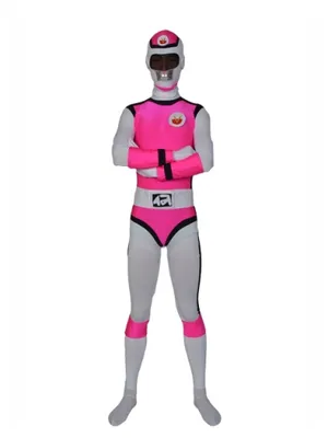 Deep Rose Lycra Men's Costume Superhero Zentai Catsuit Zentai Skinsuit Second Skin Clothing