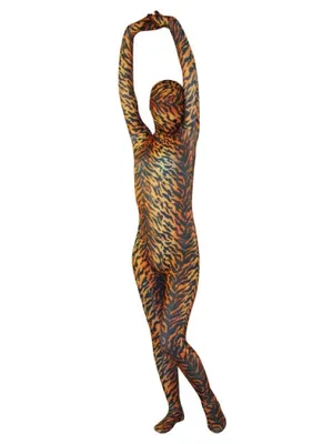 Cheap Tiger Pattern Lycra Spandex Unitard Second Skin Zentai Unisex Zentai Suit Holiday Costume Cheap Tiger Pattern Lycra Spandex Unitard Second Skin Zentai Unisex Zentai Suit Holiday Costume