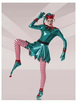 Second Skin Green Red White Zentai Costume Wetlook Unitard Skinsuit Shiny Metallic Lycra Stripes Unisex Zentai Suit Holiday Costume