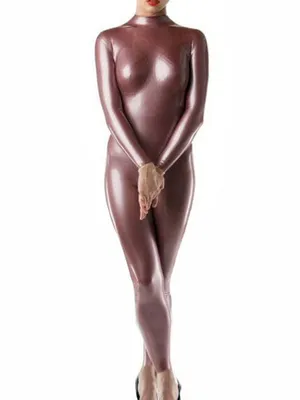 Classic Long Sleeves Latex Catsuit Second Skin Clothing