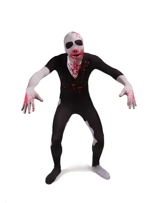 Black Blooding Full Body Second Skin Costume Halloween Spandex Skinsuit Holiday Unisex Cosplay Zentai Suit