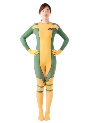 Supply Yellow Green Full Body Unitard Second Skin Costume Halloween Spandex Holiday Unisex Cosplay Zentai Suit