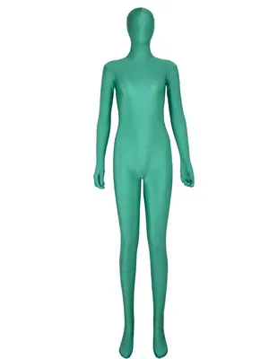 Second Skin Clothing Green Full Body Tights Spandex One-piece Catsuits Zentai Unitard