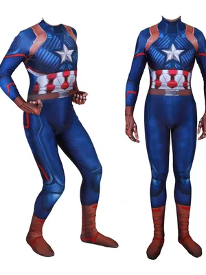 Captain America 3D Printed Cosplay Zentai Catsuit Skinsuit Second-skin Clothing Customized