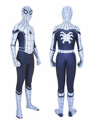 White Hero Returns Revised Spiderman Cosplay 3D Print Zentai Catsuit Skinsuit Second-skin Clothing