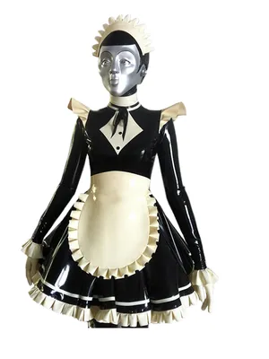 Second Skin Fetish Sexy Tight Lingerie Cross-dresser Maid Dress