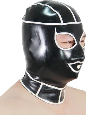 Second Skin Fetish Latex Mask Open Eyes Mouth Nostrils 3D Latex Head Cover