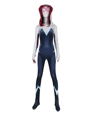 Second Skin Halloween Anime Female Gwen Spiderman Bodysuit Spiderman Cos Clothes