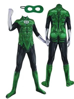 Movie Muscle Green Lantern Bodysuit Green Lantern Cosplay Zentai Skin Suit