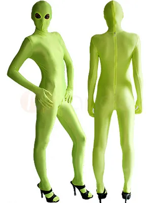 Supply Light Green Open Eyes Second Skin Full Body Lycra Skinsuit Spandex Catsuit Zentai Unitard