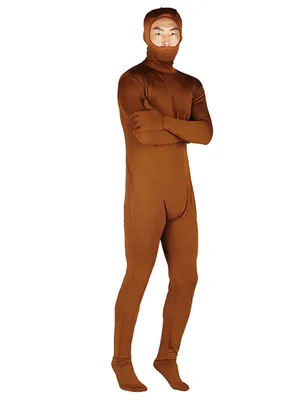 Supply Coffee Brown Solid Colored Second Skin Full Body Lycra Skinsuit Spandex Catsuit Zentai Unitard