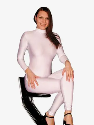 Supply White Second Skin Full Body Lycra Skinsuit Spandex Catsuit Zentai Unitard