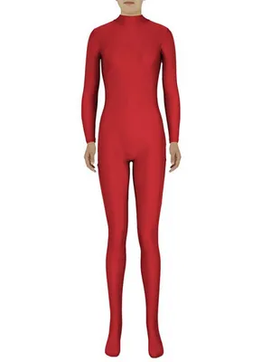 Supply Women Second Skin Full Body Red Tight Suit Lycra Skinsuit Spandex Catsuit Zentai Unitard