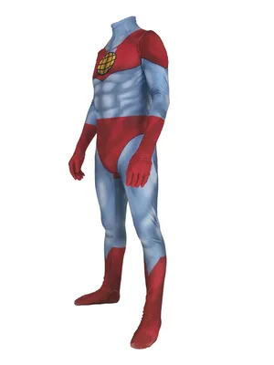 Earth Superman Costume Captain Planet Cosplay Zentai Catsuit Skinsuit Second-skin Clothing