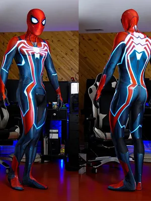 Men Anime Game PS4 Spider-man Tights Velocity Suit Spiderman Zentai Catsuit Skinsuit Second-skin Clothing