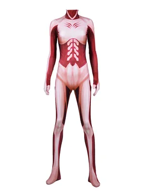 Anime Costume Attack on Titan Cosplay Zentai Catsuit Skinsuit Second-skin Clothing