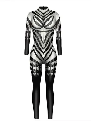 Women Catherine Succubus Spandex Cosplay Zentai Catsuit Skinsuit Second-skin Clothing