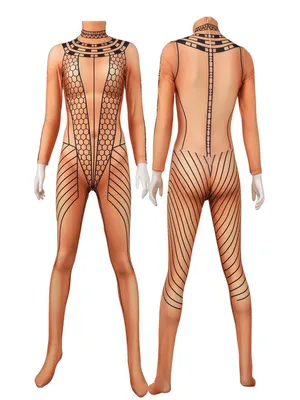 Womenthe Mummy Returns Cosplay Second Skin Full Body Zentai Catsuit Skinsuit