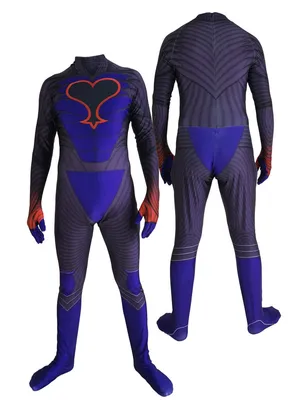Kingdom Hearts Chain of Memories Cosplay Zentai Catsuit Skinsuit Second-skin Clothing