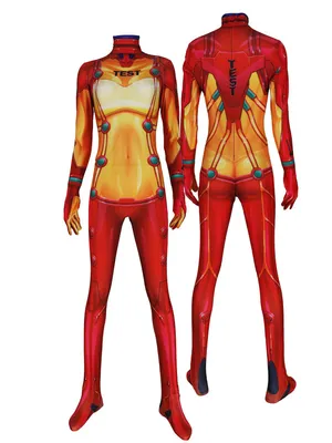 Evangelion Test Combat Suit Cosplay Costume Bodysuit Halloween Zentai Catsuit Skinsuit Second-skin Clothing