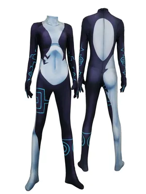 the Legend of Zelda Costume Dusk Princess Midna Cosplay Zentai Catsuit Skinsuit Second-skin Clothing