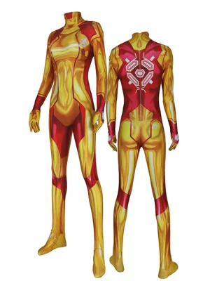 Metroid Tights Samus Aren Cosplay Costume Samus Aran Zentai Catsuit Skinsuit Second-skin Clothing