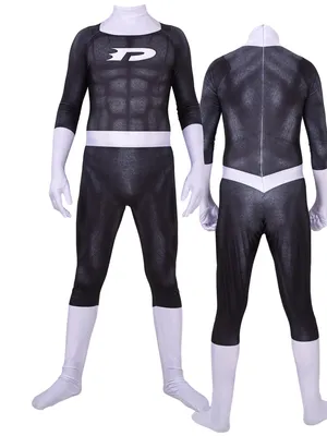 Supply Anime Costume Danny Phantom Spandex Cosplay Zentai Catsuit Skinsuit Second-skin Clothing