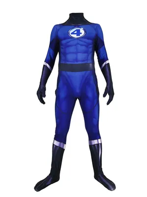 Comics Movie Fantastic Four Costume One-piece Tights Cosplay Zentai Catsuit Skinsuit Second-skin Clothing