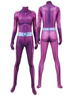 Supply Totally Spies Anime Costume Purple Girl Agent Group Mandy One-piece Cosplay Zentai Catsuit Skinsuit Second-skin Clothing