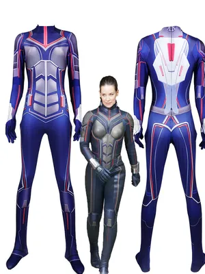 Movie Ant-man 2 Wasp Female Anime Costume Spandex Cosplay Zentai Catsuit Skinsuit Second-skin Clothing