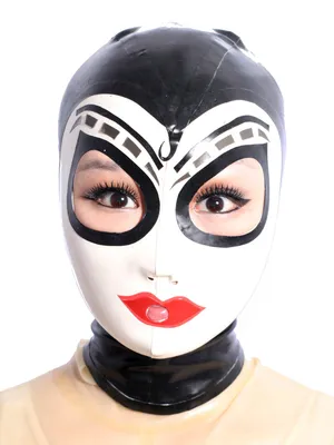 Supply Second Skin Nature Latex Mask Multi Color Head Cover Open Eyes Latex Hoods
